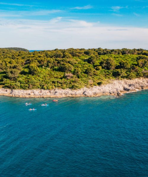 Pula 3 Islands Kajaktur - snorkling, simning grotta fotostopp 15