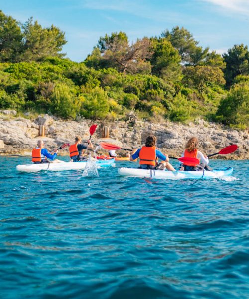 Pula 3 Islands Kajaktur - snorkling, simning grotta fotostopp 5